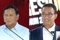 Prabowo dan Anies saat Debat Capres (Dok: Ist)