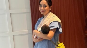 Nagita Slavina Menggendong Bayi Perempuan Diduga Anak Angkat. (Ist)